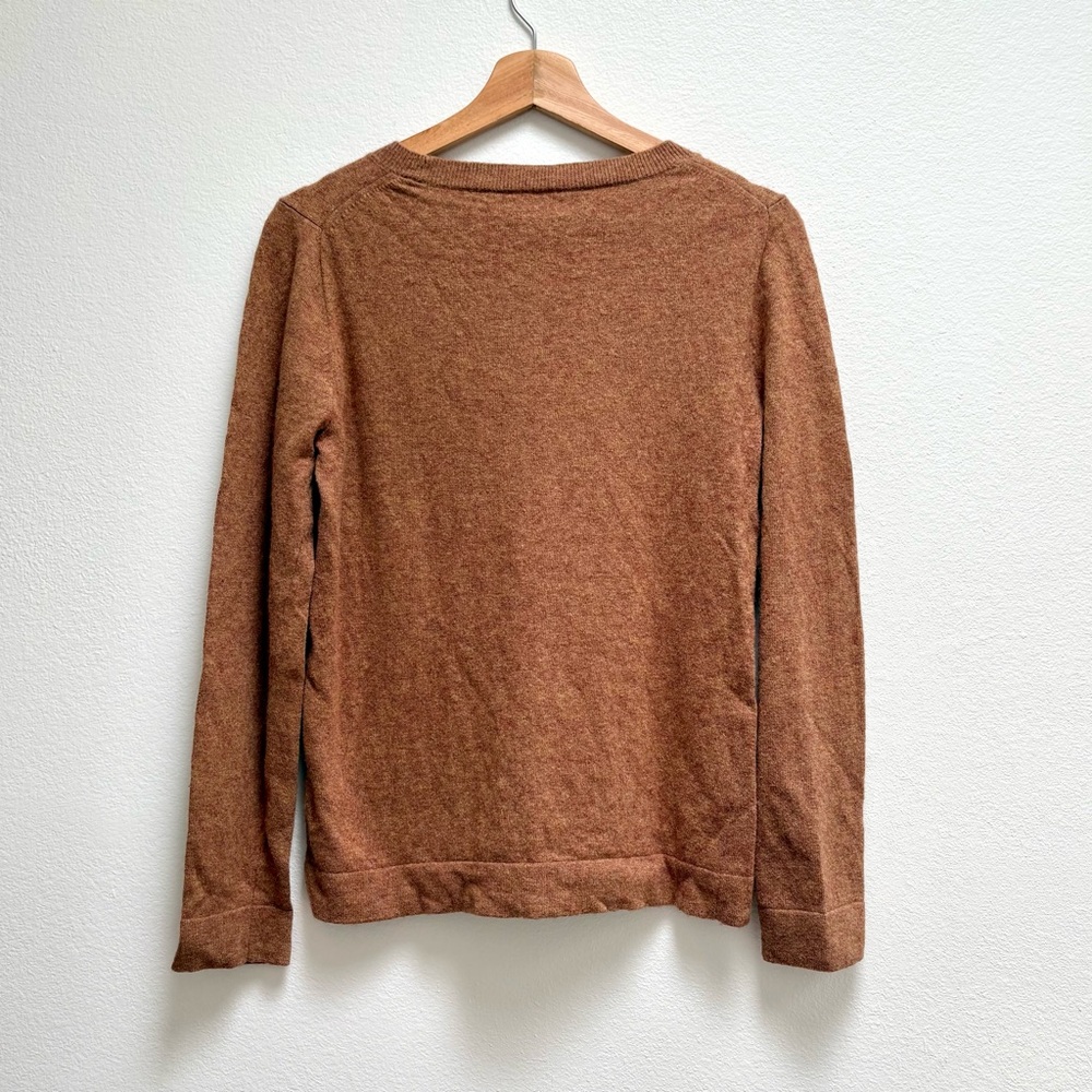 J. Crew Factory Brown Wool Blend Teddie Sweater - Picture 2 of 5